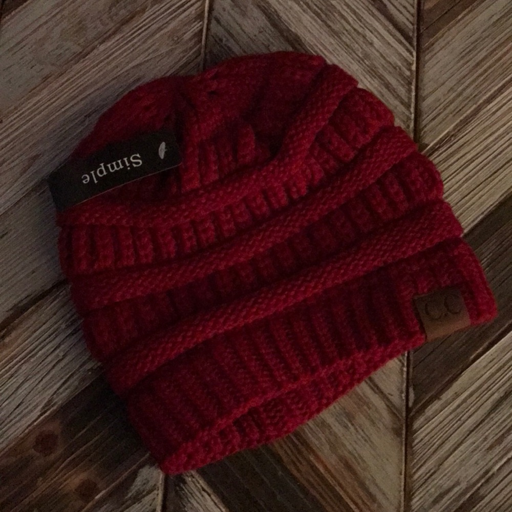 Red beanie